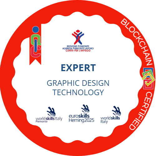 Expert Graphic Design Technology ai Campionati dei Mestieri EuroSkills Herning 2025.